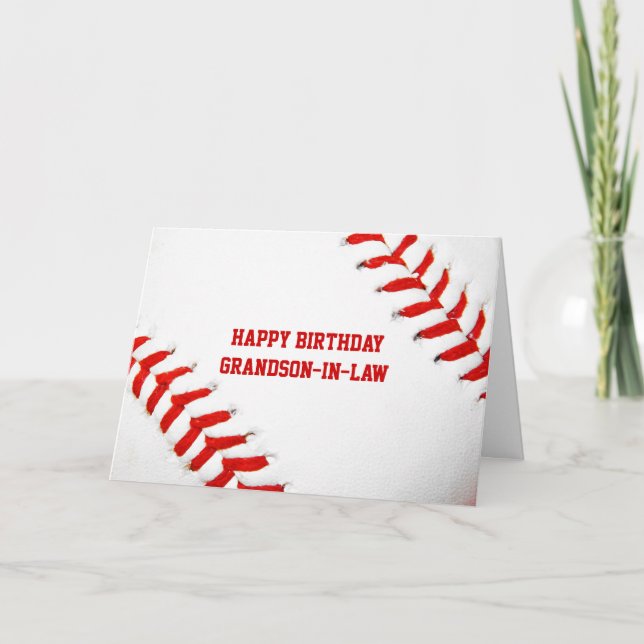 Carte d'anniversaire de l'anniversaire du baseball (Devant)