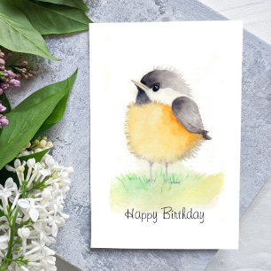 Carte d'anniversaire de l'aquarelle