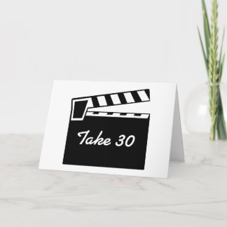 Carte d'anniversaire de l'ardoise de film