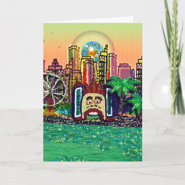 Carte d'anniversaire de l'art séquentiel | Sequin  (Devant)
