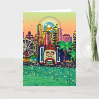 Carte d'anniversaire de l'art séquentiel | Sequin