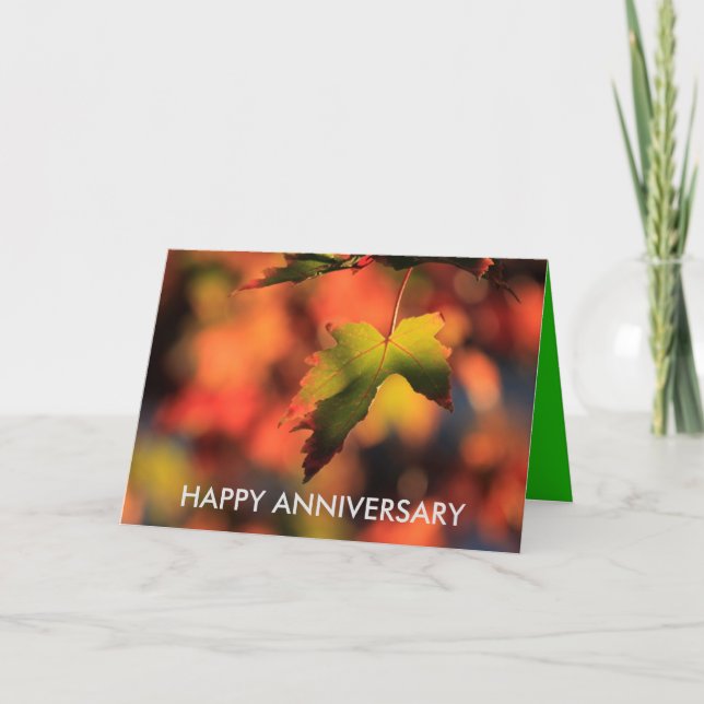 Carte d'anniversaire de l'automne au Kansas (Devant)