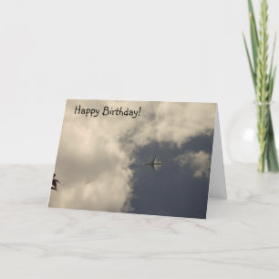 Carte d'anniversaire de l'avion !