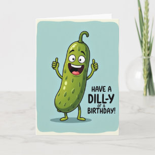Carte d'anniversaire de légume fantaisiste