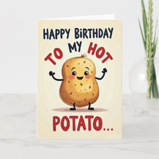 Carte d'anniversaire de légume racine joyeuse