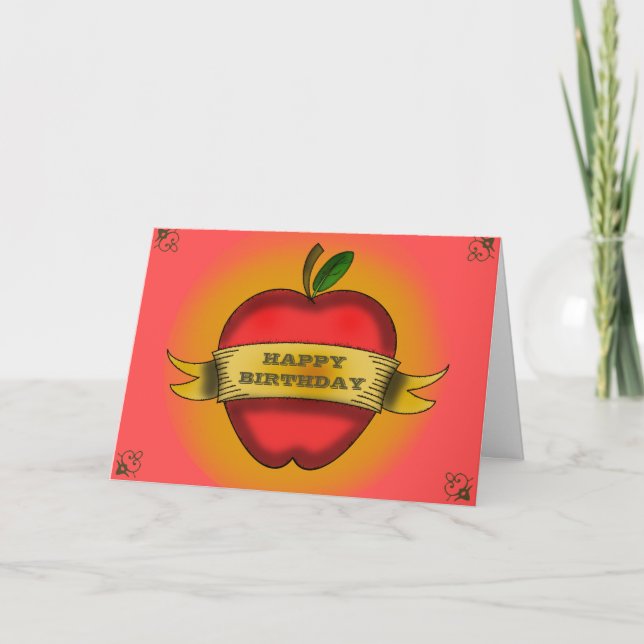 Carte d'anniversaire de l'enseignant (Devant)