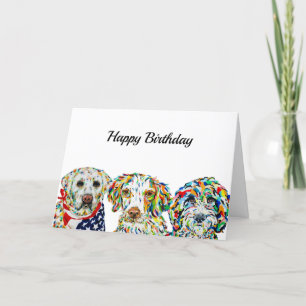 Carte d'anniversaire de l'espagne du Labrador