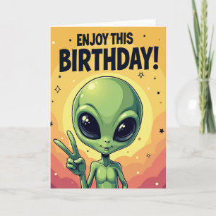 Carte d'anniversaire de l'être étoilé