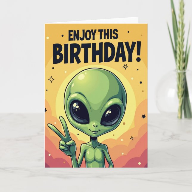Carte d'anniversaire de l'être étoilé (Devant)