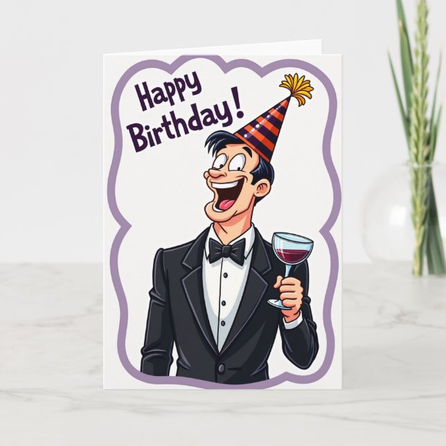 Carte d'anniversaire de l'Homme qui rit (Devant)