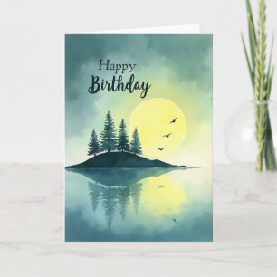 Carte d'anniversaire de l'île joyeuse
