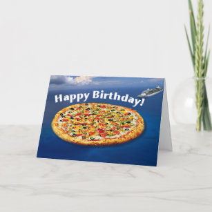 Cartes Pizza D Anniversaire Zazzle Fr