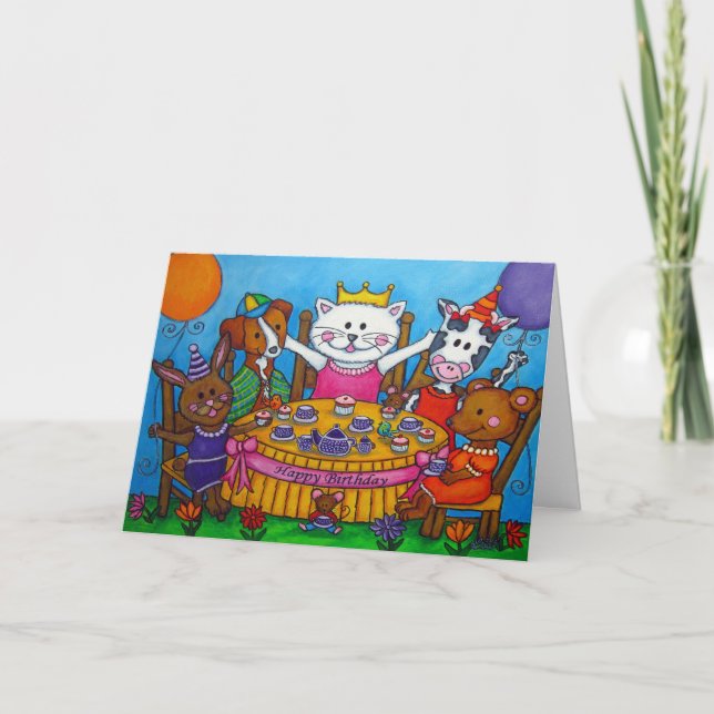 Carte d'anniversaire de Little Tea Party par Lisa  (Devant)