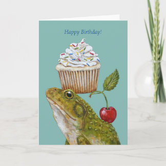 Carte d'anniversaire de livraison de dessert