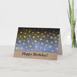 Carte d'anniversaire de l'omble de fontaine Brook