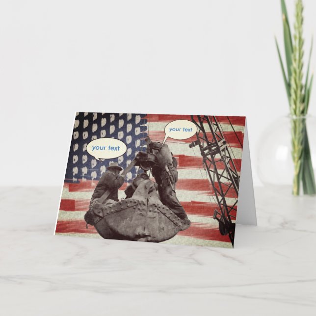 Carte d'anniversaire de l'opérateur de grue person (Devant)