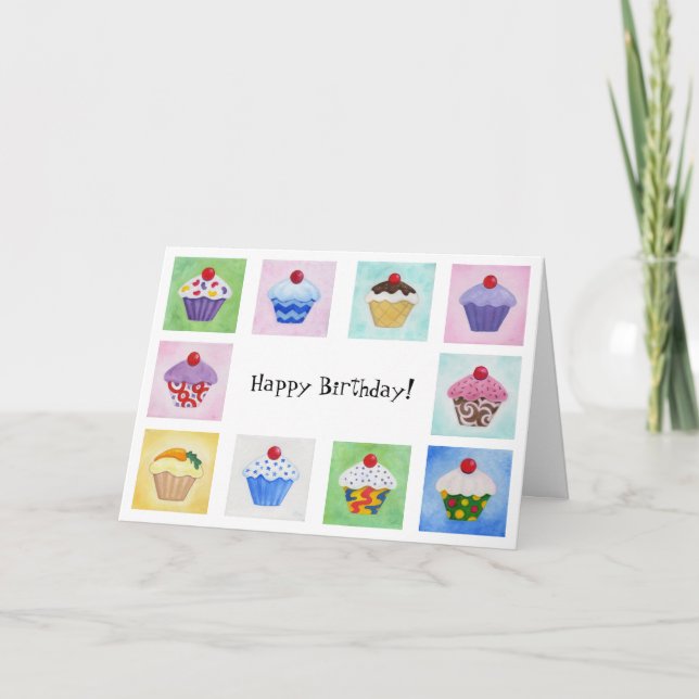 Carte d'anniversaire de Lots O' Cupcakes (Devant)