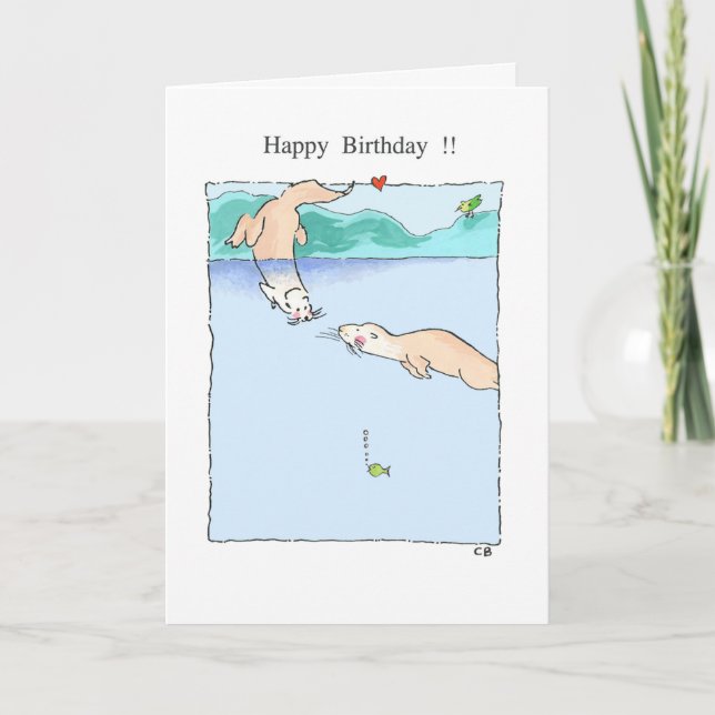 Carte d'anniversaire de "loutre" (Devant)