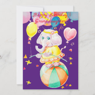Carte d'anniversaire de ma belle-petite-fille.