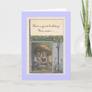 Carte d'anniversaire de ma soeur