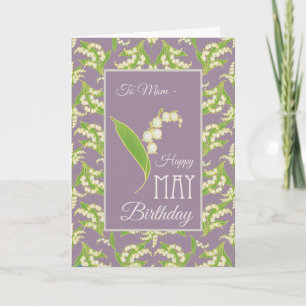 Carte d'anniversaire de mai Lily-of-the-Valley, Ma