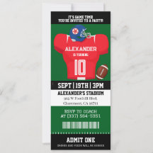Carte d'anniversaire de maillot de football