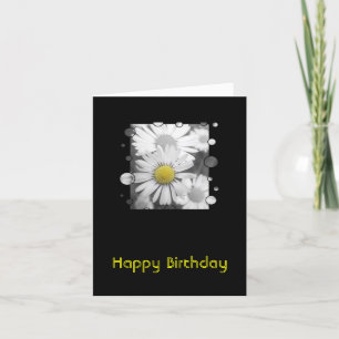 Carte d'anniversaire de marguerite