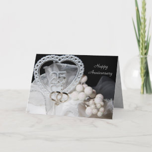 Carte d'anniversaire de mariage 25 ans