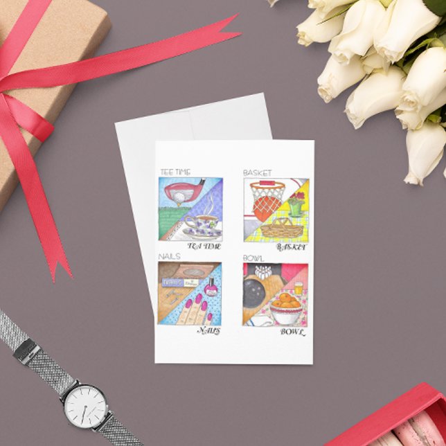 Carte d'anniversaire de mariage à l'heure du thé (Créateur téléchargé)