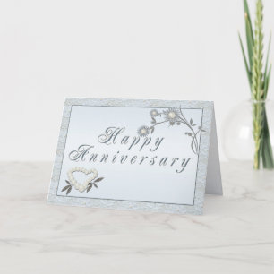 Carte d'anniversaire de mariage Perle
