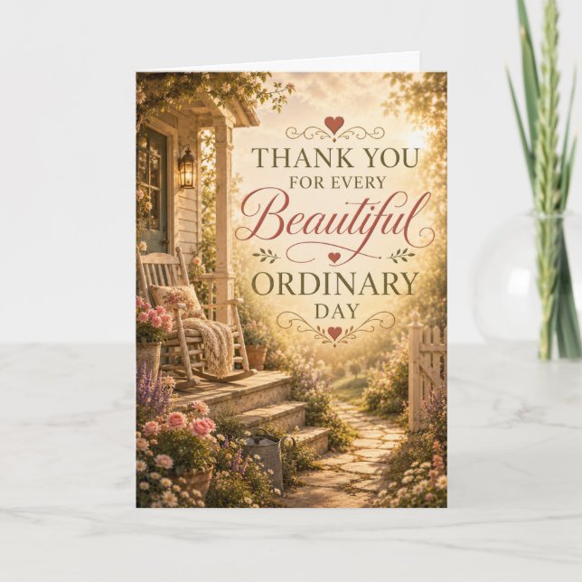 Carte d'anniversaire de mariage pour des jours ord (Devant)