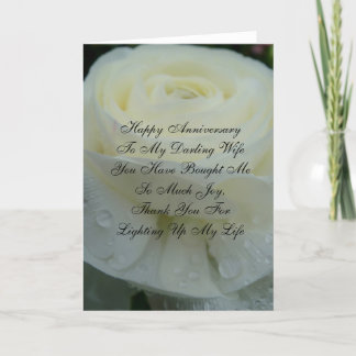 Carte d'anniversaire de mariage pour femme charman