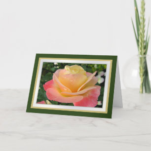 Carte d'anniversaire de mariage pour femme - rose