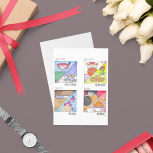 Carte d'anniversaire de mariage Tee Time Tea Time