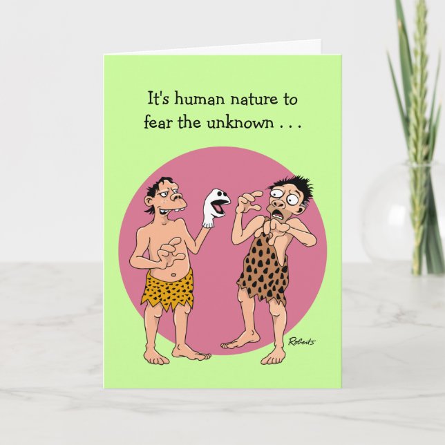 Carte d'anniversaire de marionnettes rassurante (Devant)