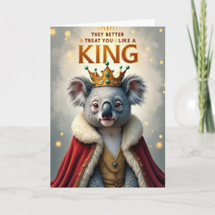 Carte d'anniversaire de marsupial royal