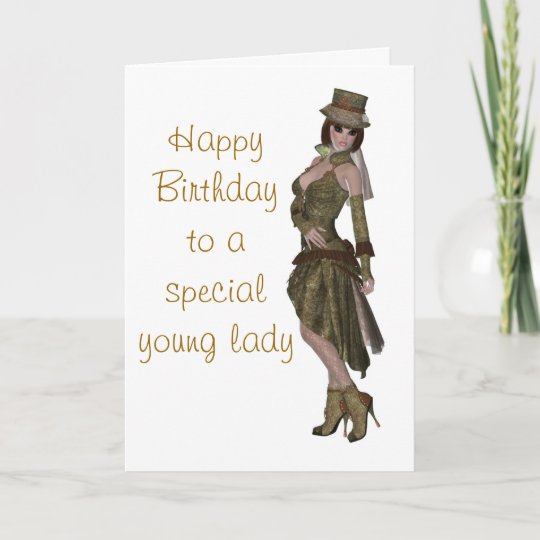 Carte D Anniversaire De Mode De Steampunk Pour La Zazzle Fr