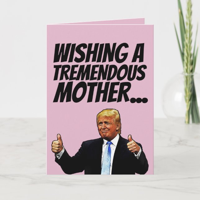 CARTE D'ANNIVERSAIRE DE MOM TRUMP (Devant)