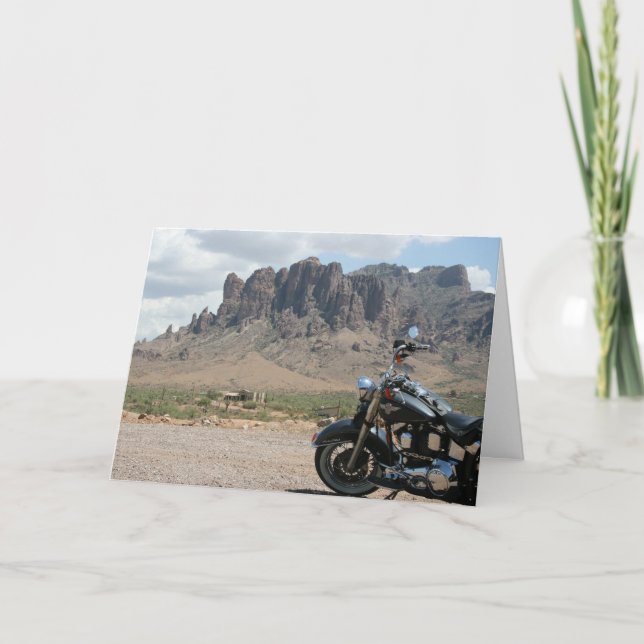 Carte d'anniversaire de moto (Devant)