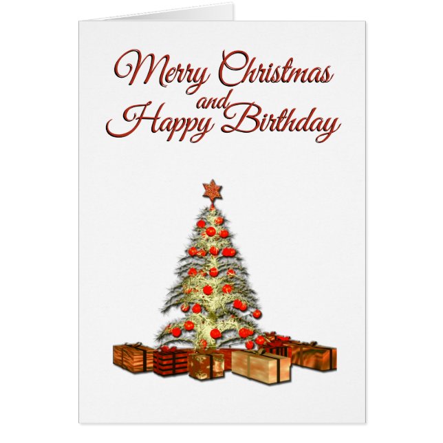 Carte d'anniversaire de Noël (Devant)