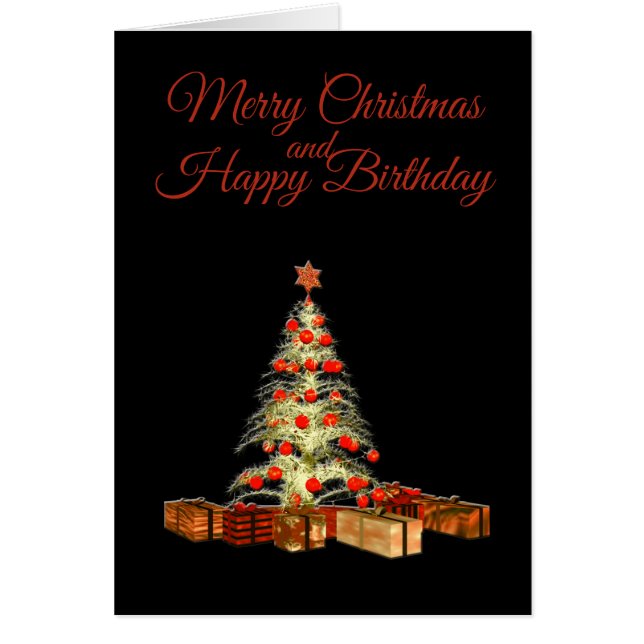 Carte d'anniversaire de Noël (Devant)
