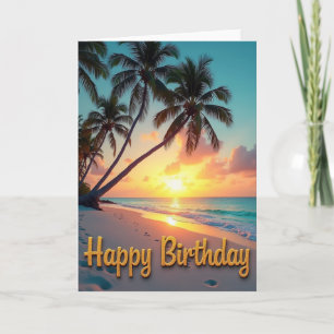 Carte d'anniversaire de Palm Beach