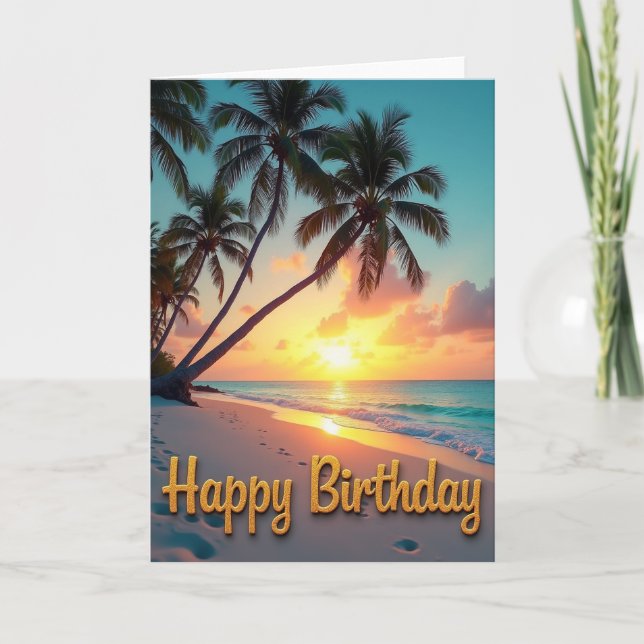 Carte d'anniversaire de Palm Beach (Devant)