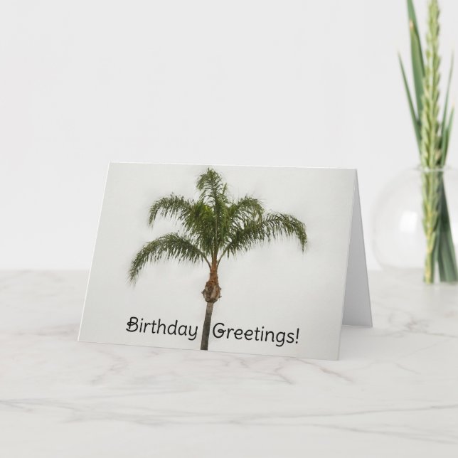 Carte d'anniversaire de Palm Tree (Devant)