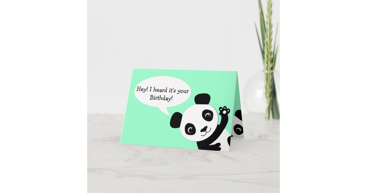 Collection Carte Panda Anniversaire Carte Anniversaire Panda Roux