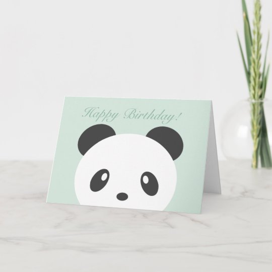 Carte D Anniversaire De Panda Zazzle Fr