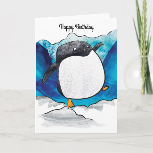 Carte d'anniversaire de Penguin