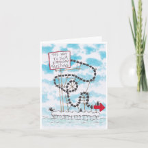 Carte d'anniversaire de Penguin idiot