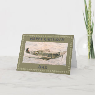 Carte d'anniversaire de père Spitfire