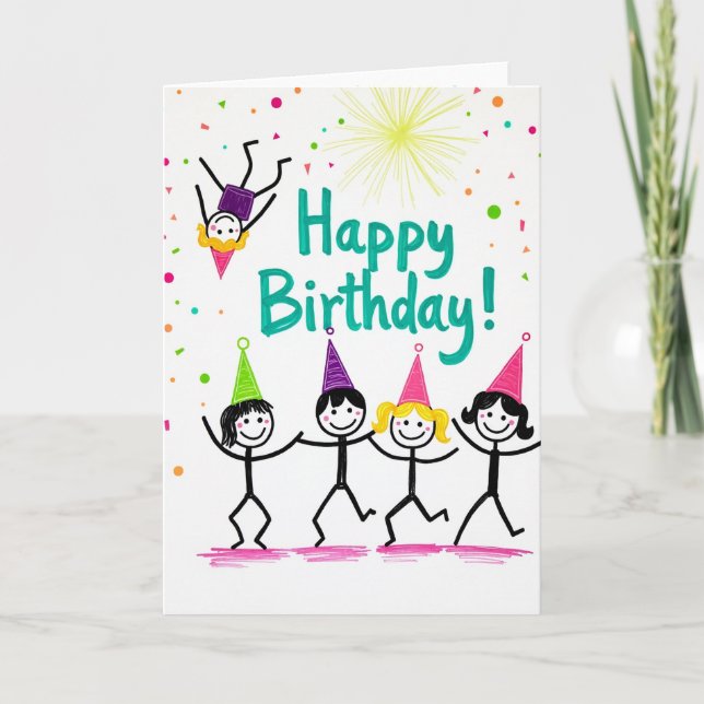 Carte d'anniversaire de personnages joueurs (Devant)